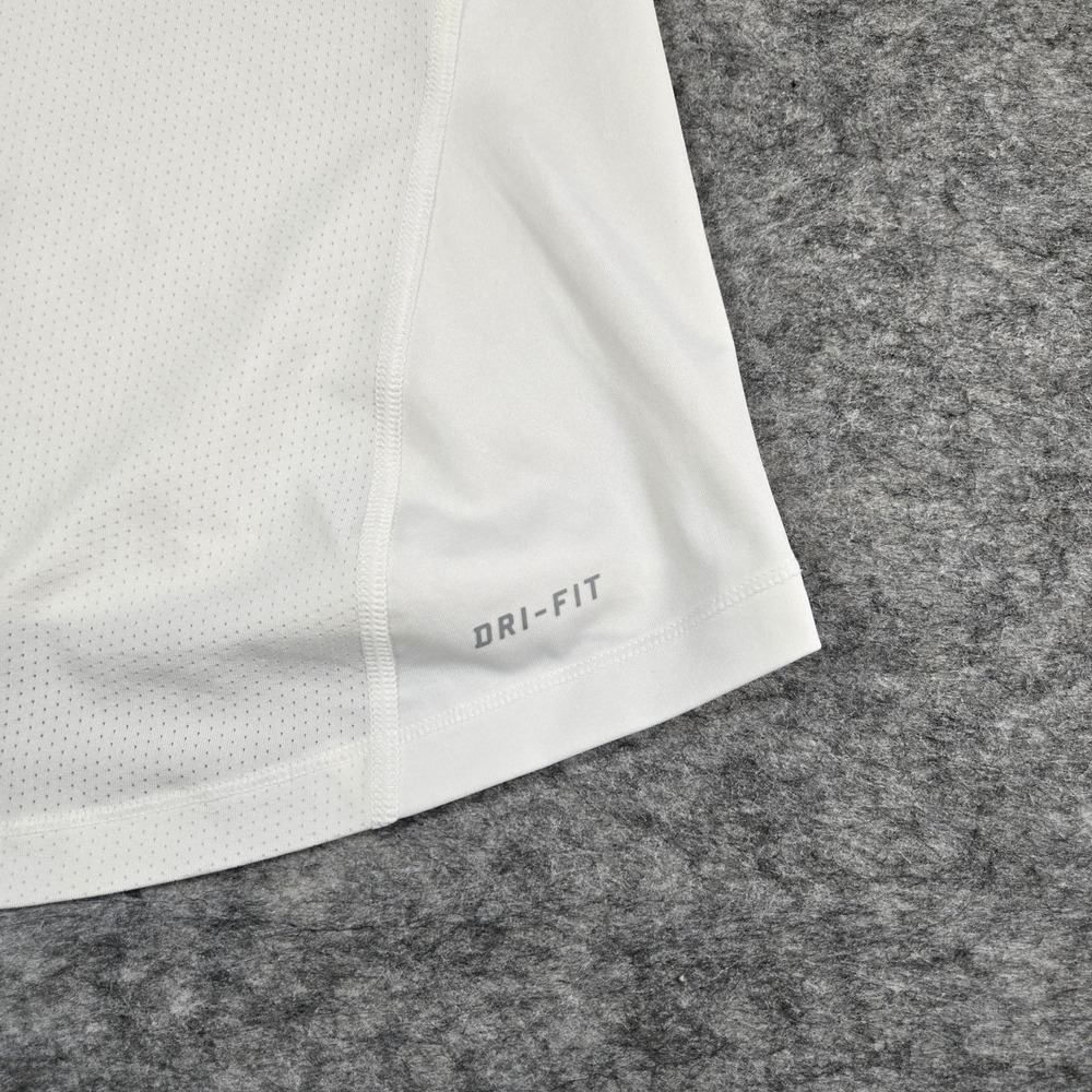 Nike Womens White Pro Dri-FIT Graphic Racerback Training Tank Top Small - Picture 3 of 8